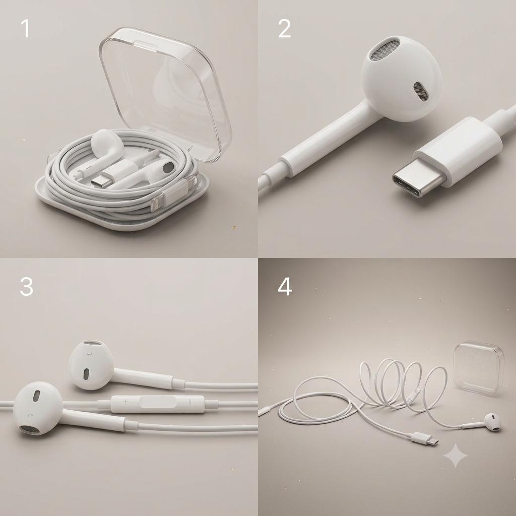 Auriculares Intrauditivos Tipo C con Micrófono